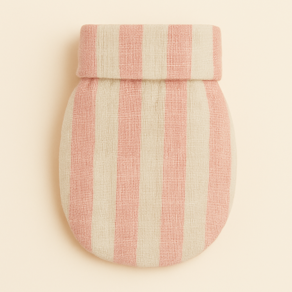 Striped baby mitten