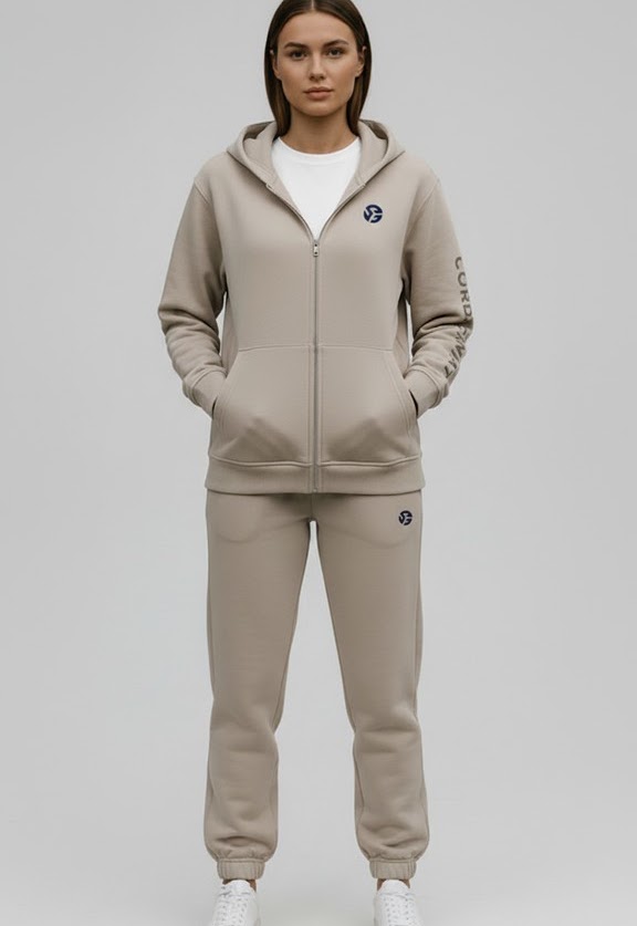 BSNO25008 · Women’s zip top and trousers set · Front view