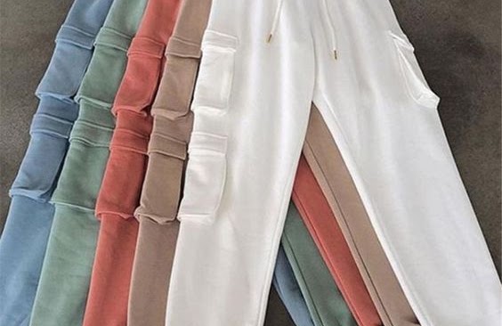 Knitted trousers colour options