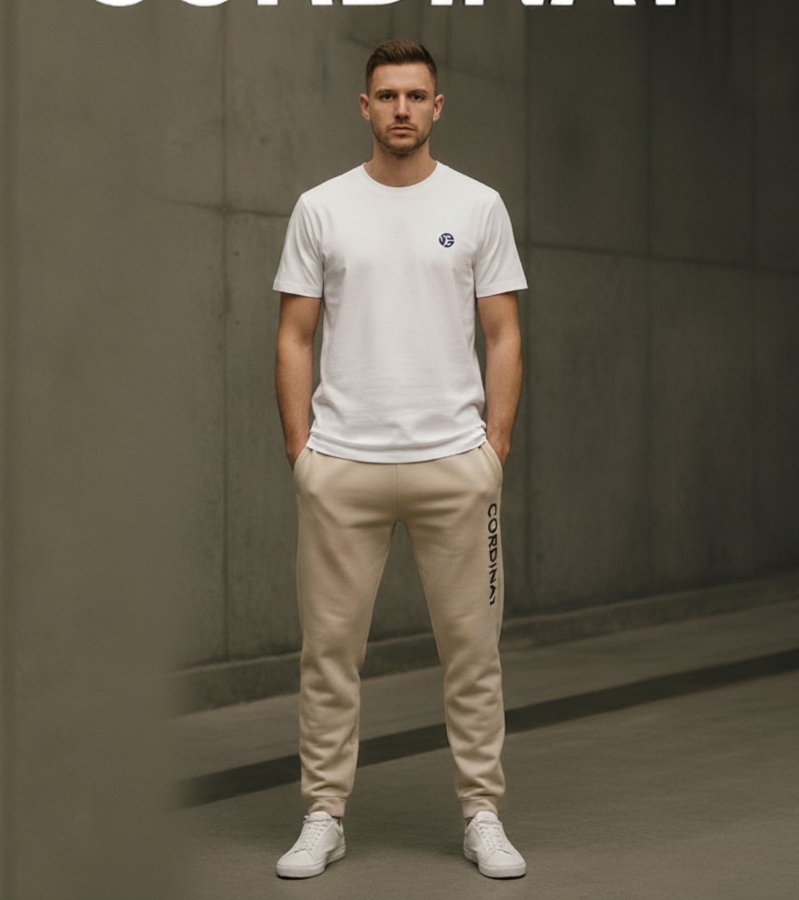 BSNO25002 · Men’s T-shirt and trousers set · Front view