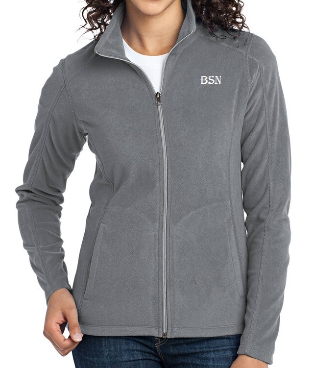 Grey zip fleece cardigan