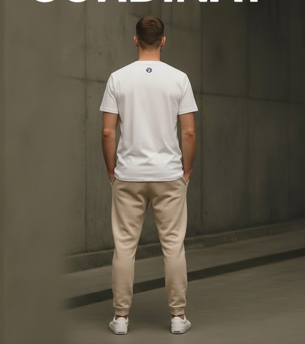 BSNO25002 · Men’s T-shirt and trousers set · Back view